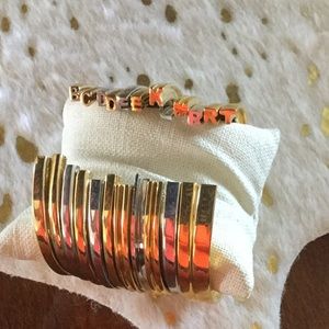 Stella Valle Initial “B” Bracelet NWT Gold